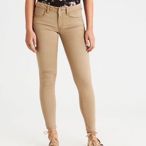 NWT AE KHAKI JEGGINGS